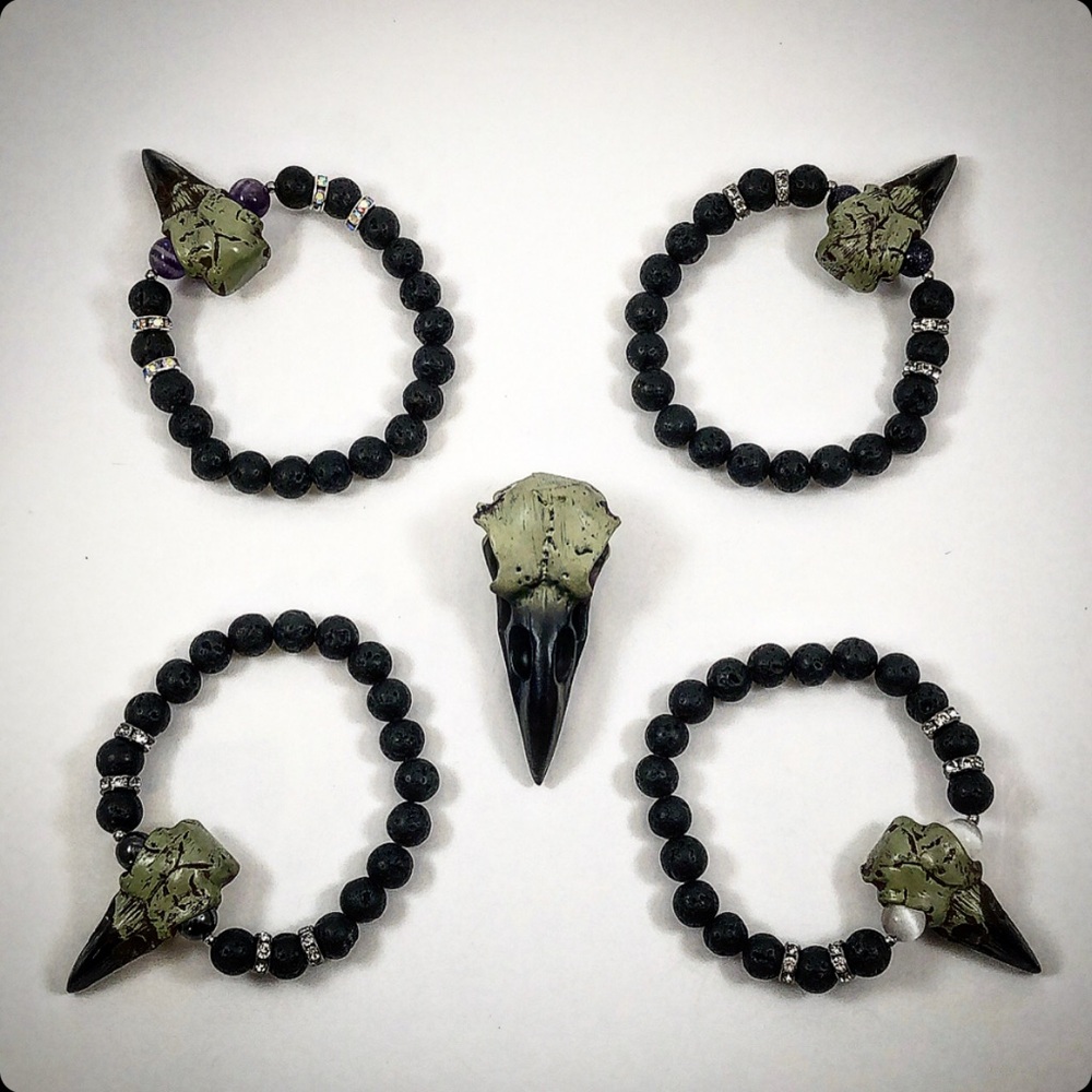 Crow Skull Bracelet